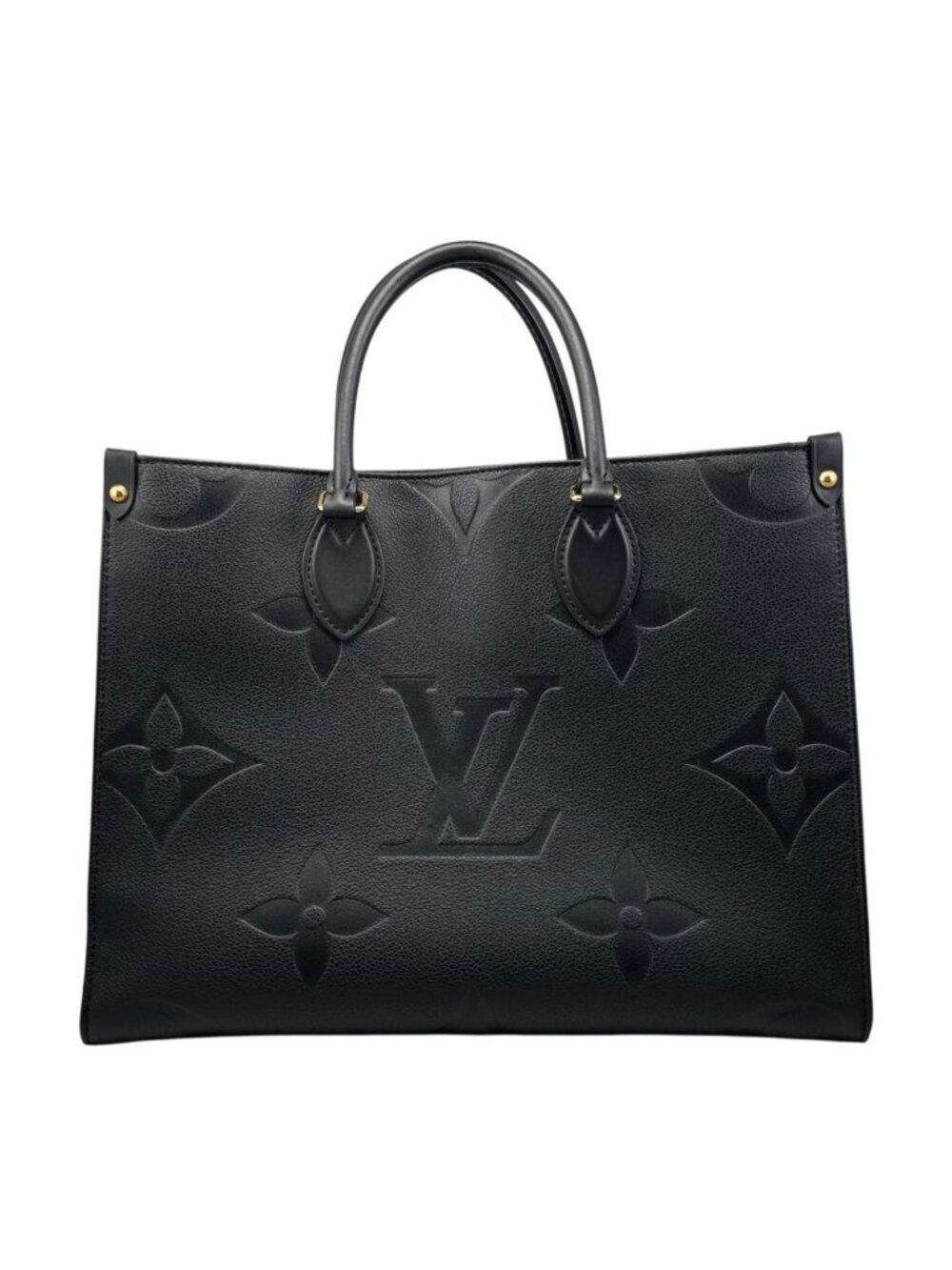 Louis Vuitton Tote Bag On The Go MM Monogram Empreinte Noir Black